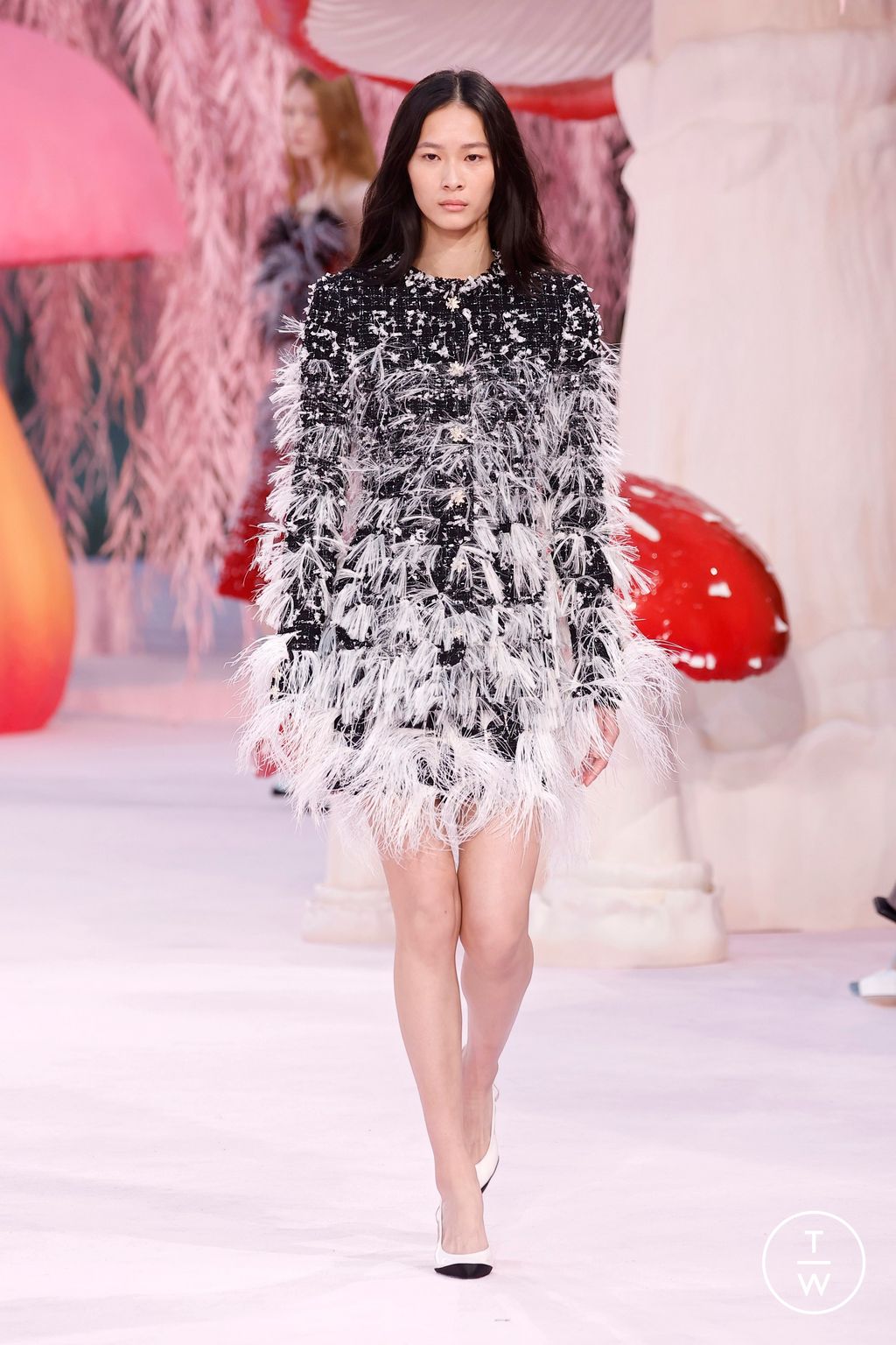 Fashion Week Paris Spring/Summer 2026 look 46 from the Chanel collection 高级定制