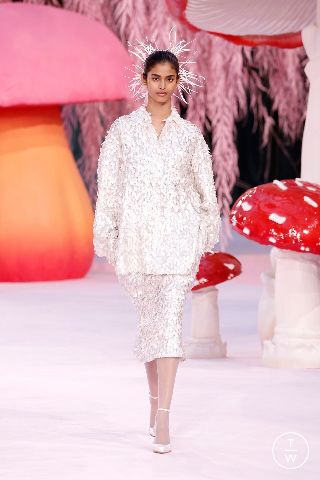 Fashion Week Paris Spring/Summer 2026 look 55 from the Chanel collection 高级定制