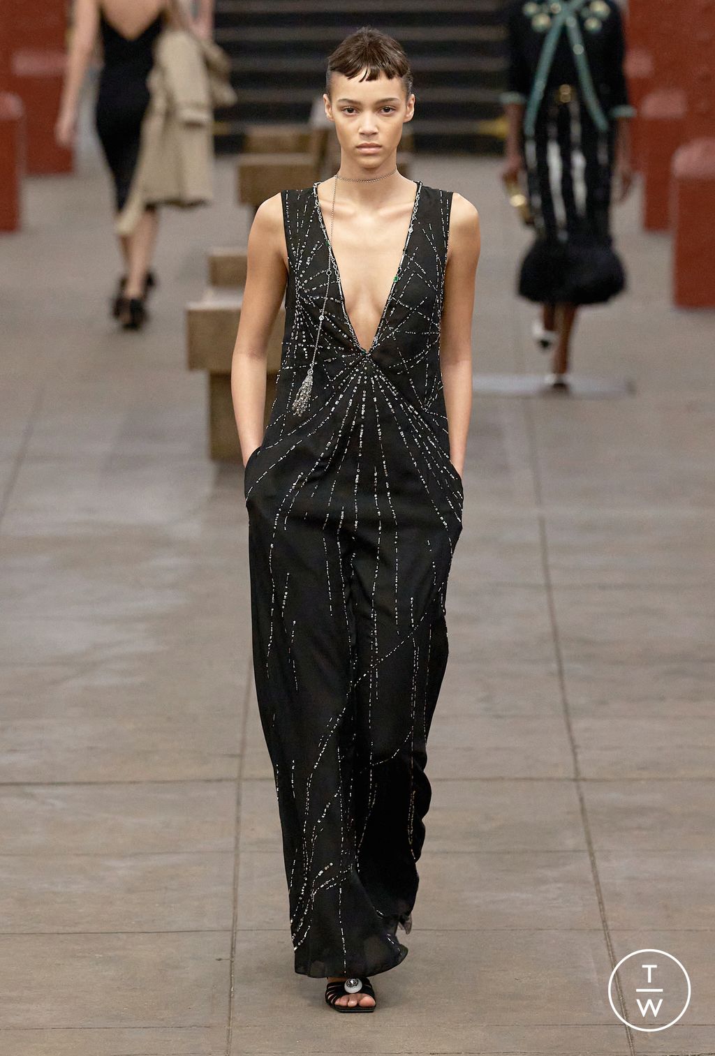 Fashion Week Paris Pre-Fall 2026 look 60 from the Chanel collection womenswear