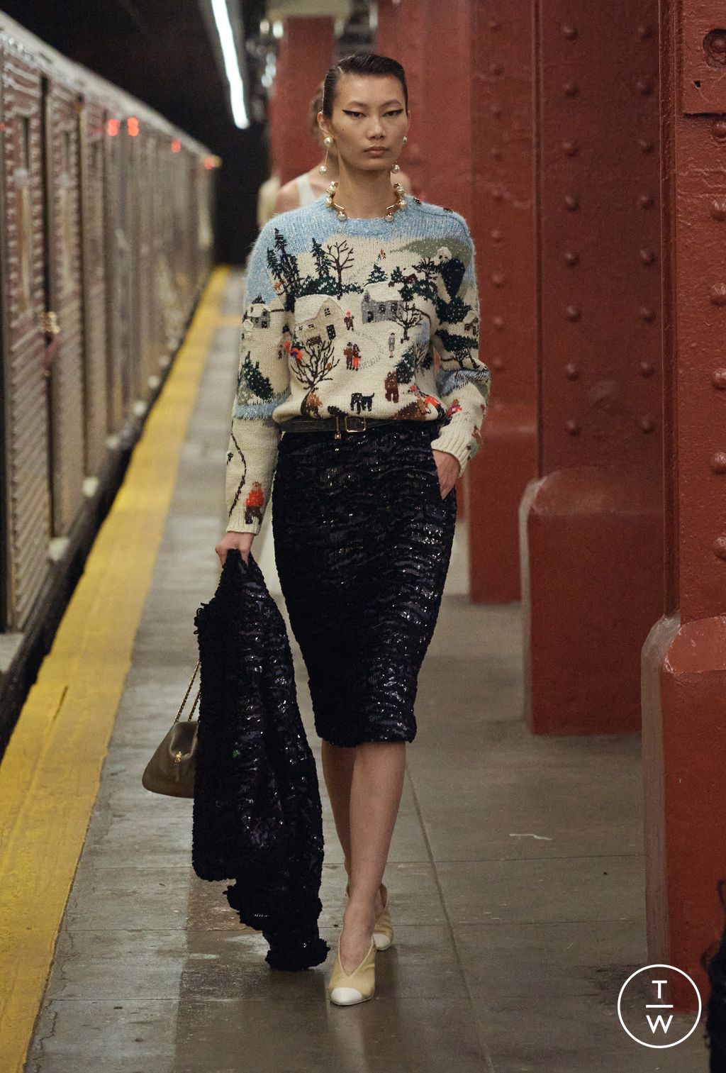 Fashion Week Paris Pre-Fall 2026 look 72 from the Chanel collection womenswear