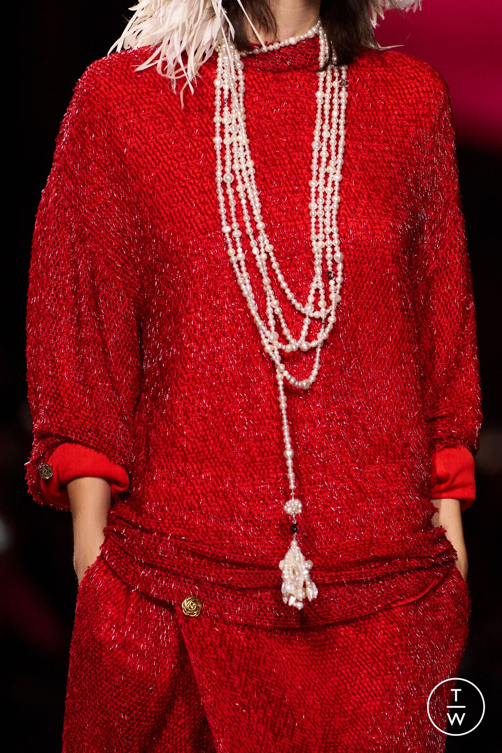Fashion Week Paris Spring/Summer 2026 look 5 from the Chanel collection 女装配饰