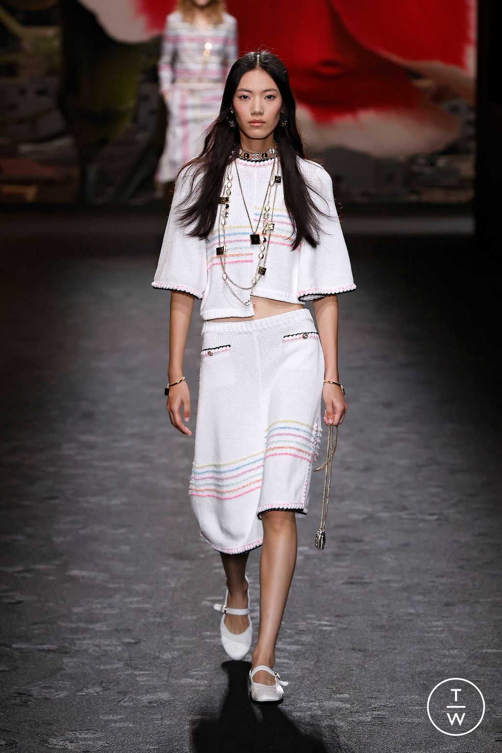 Fashion Week Paris Spring/Summer 2024 look 24 from the Chanel collection 女装