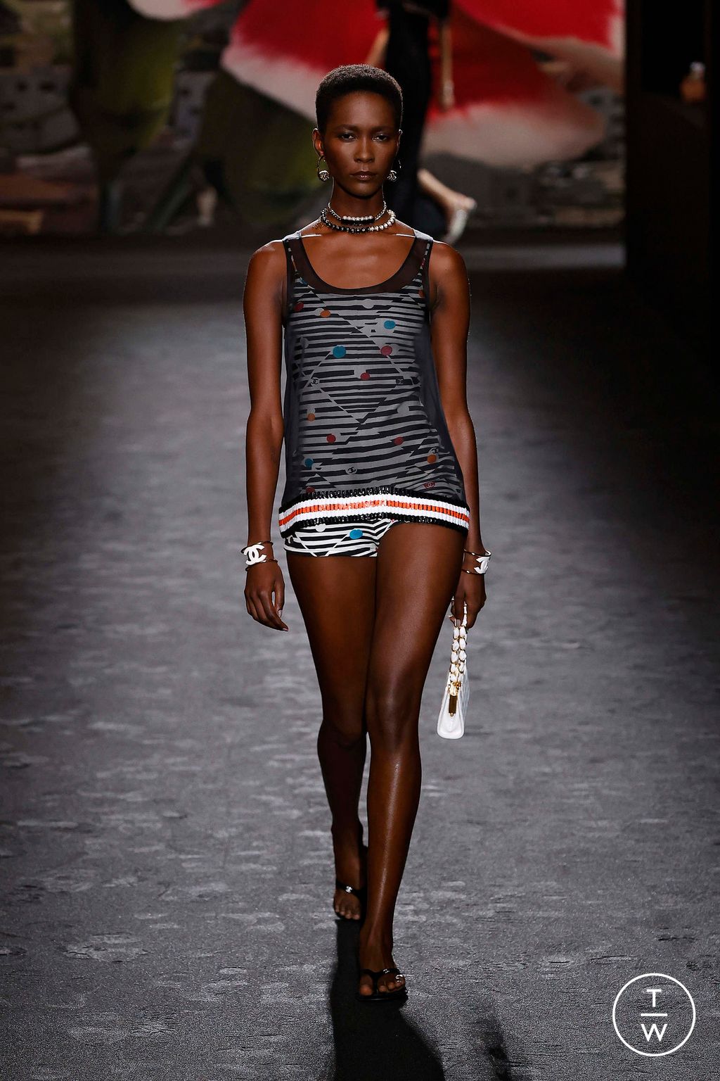 Fashion Week Paris Spring/Summer 2024 look 35 de la collection Chanel womenswear
