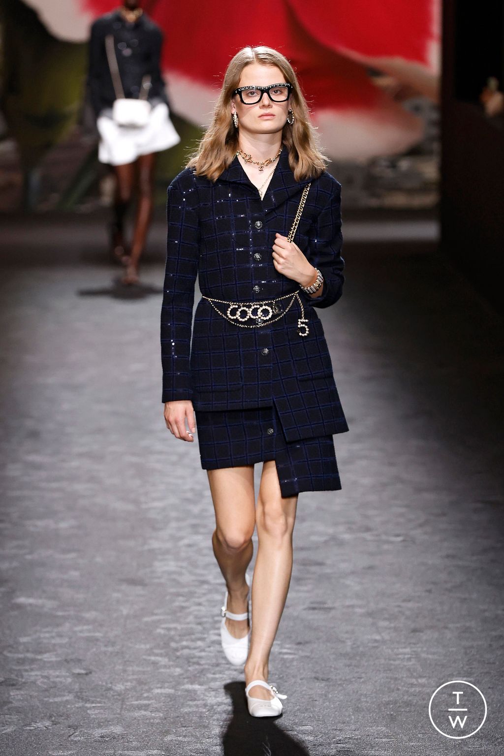 Fashion Week Paris Spring/Summer 2024 look 46 from the Chanel collection 女装