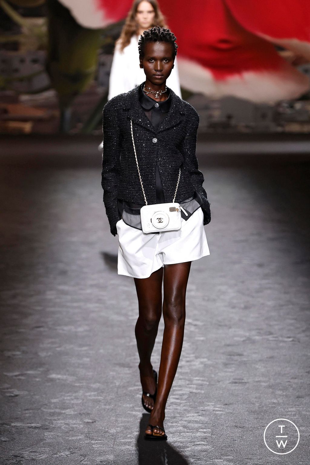 Fashion Week Paris Spring/Summer 2024 look 47 from the Chanel collection womenswear