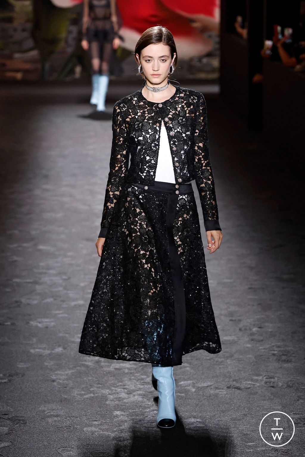 Fashion Week Paris Spring/Summer 2024 look 60 de la collection Chanel womenswear