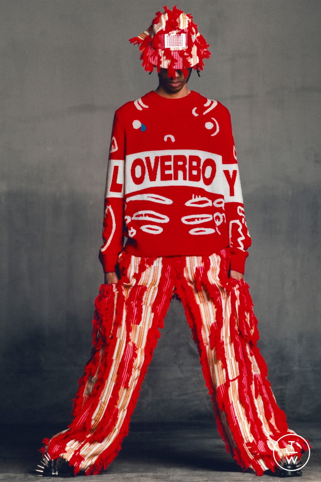Fashion Week London Fall/Winter 2021 look 15 from the Charles Jeffrey LOVERBOY collection menswear