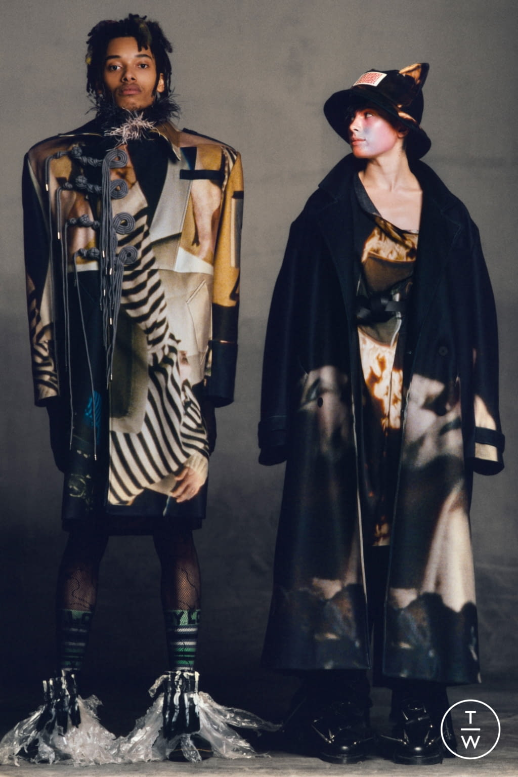 Fashion Week London Fall/Winter 2021 look 26 de la collection Charles Jeffrey LOVERBOY menswear