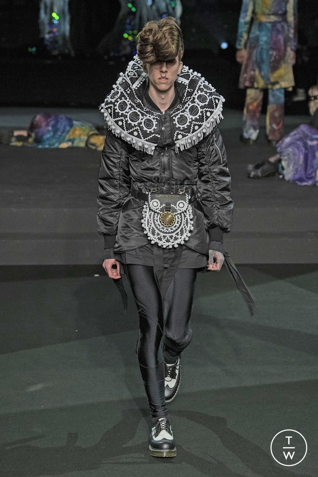 Fashion Week London Fall/Winter 2020 look 39 from the Charles Jeffrey LOVERBOY collection menswear