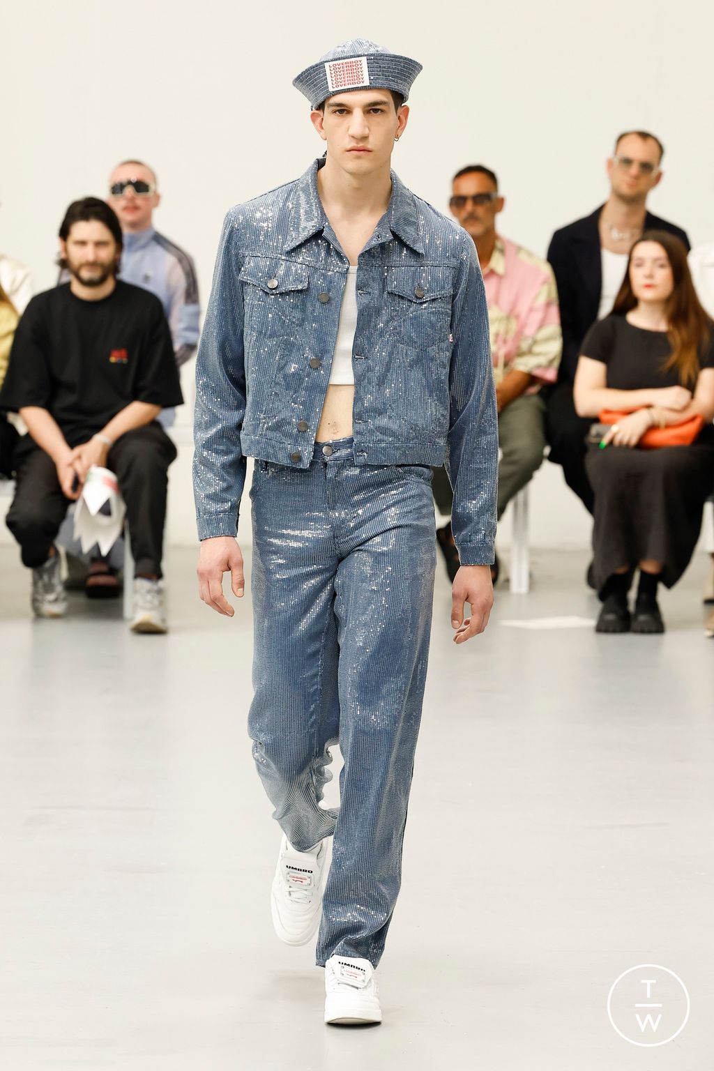 Fashion Week Milan Spring/Summer 2024 look 10 from the Charles Jeffrey LOVERBOY collection menswear