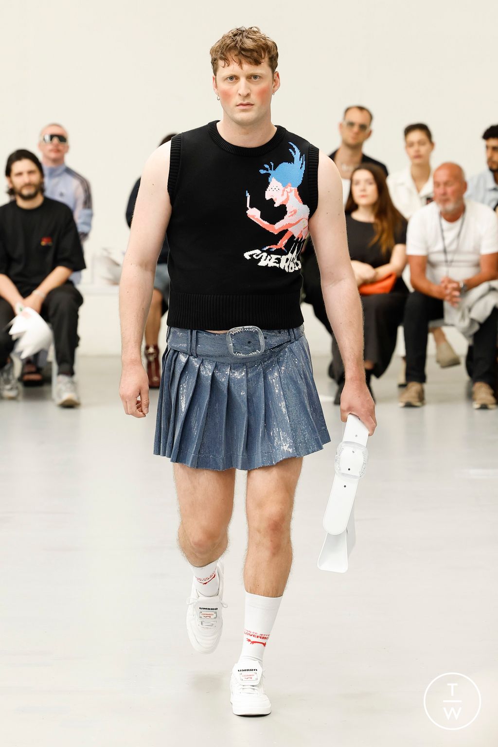 Fashion Week Milan Spring/Summer 2024 look 14 from the Charles Jeffrey LOVERBOY collection menswear