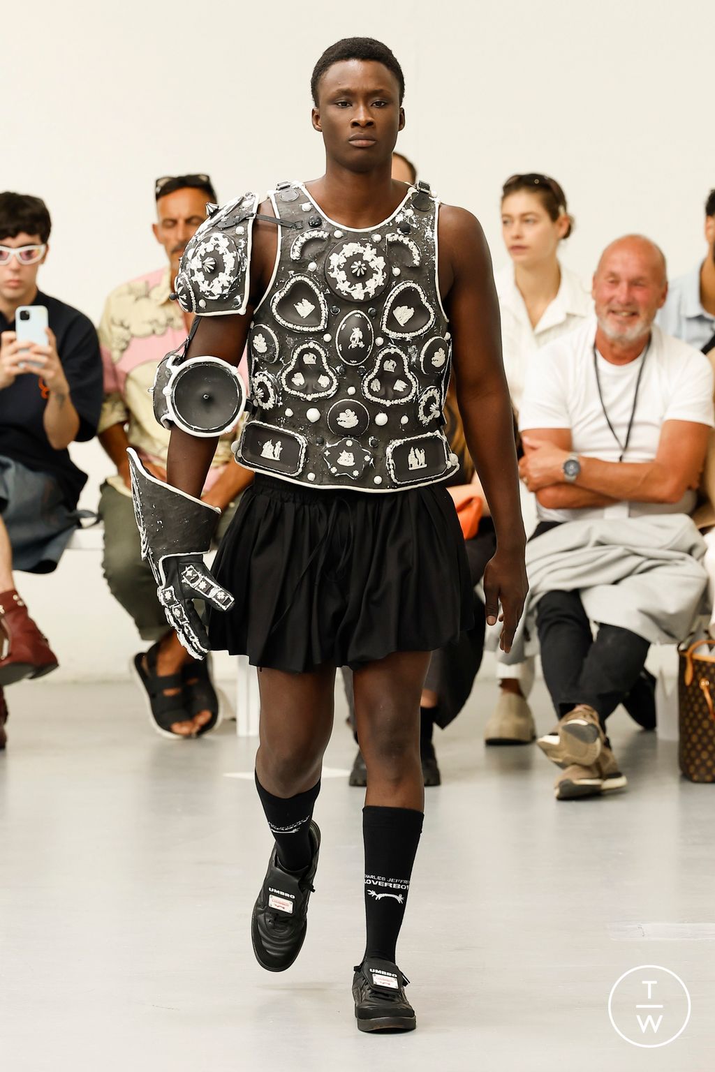 Fashion Week Milan Spring/Summer 2024 look 40 from the Charles Jeffrey LOVERBOY collection menswear