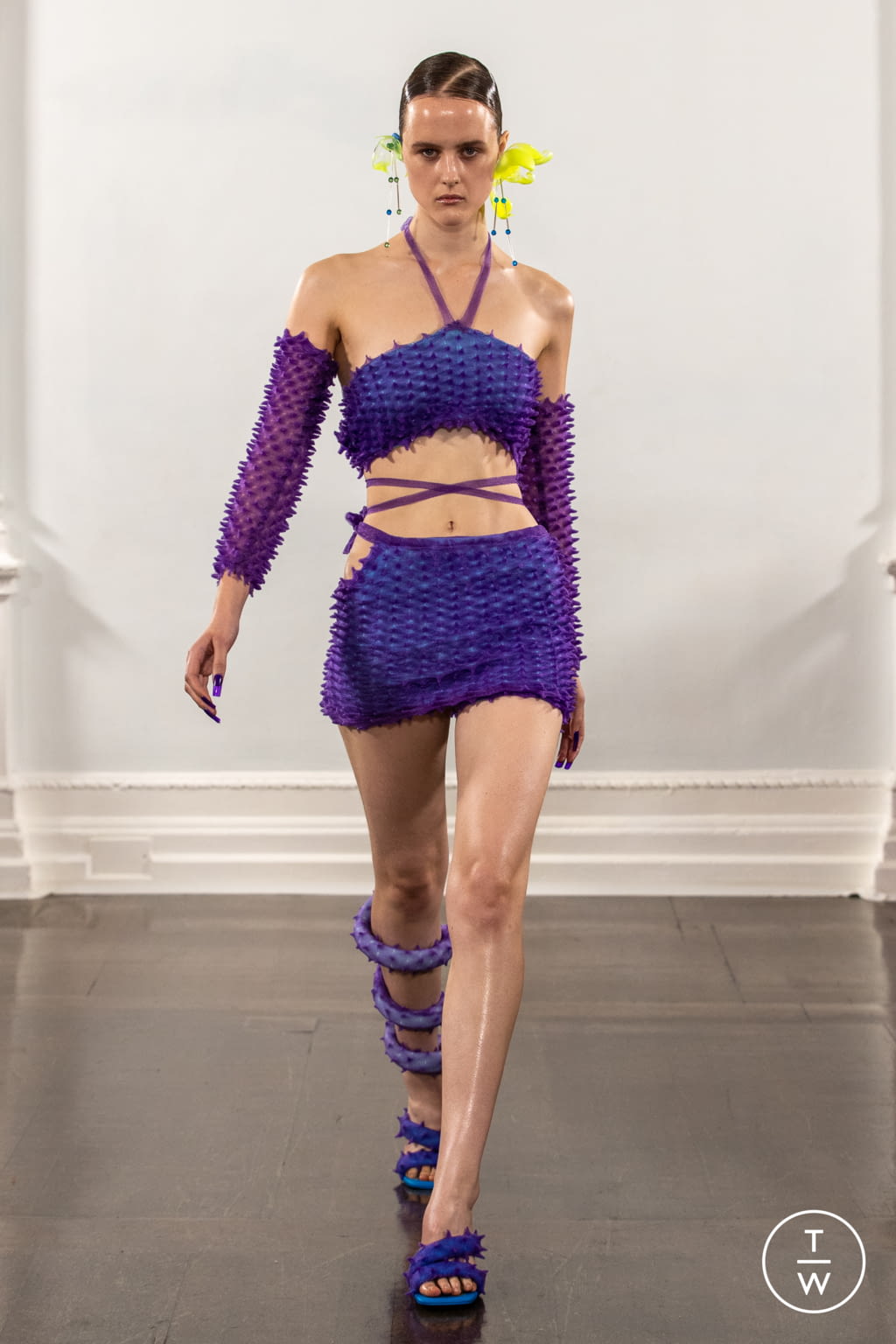 Fashion Week London Spring/Summer 2022 look 33 from the Fashion East collection womenswear