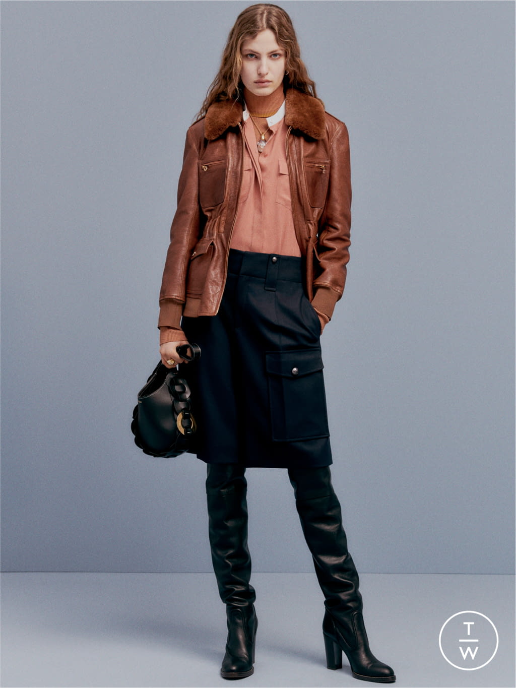 Fashion Week Paris Pre-Fall 2020 look 15 from the Chloé collection 女装