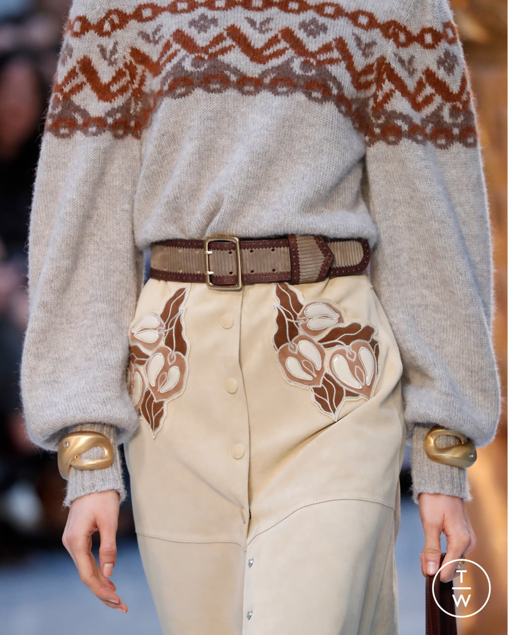 Fashion Week Paris Fall/Winter 2020 look 14 from the Chloé collection womenswear accessories