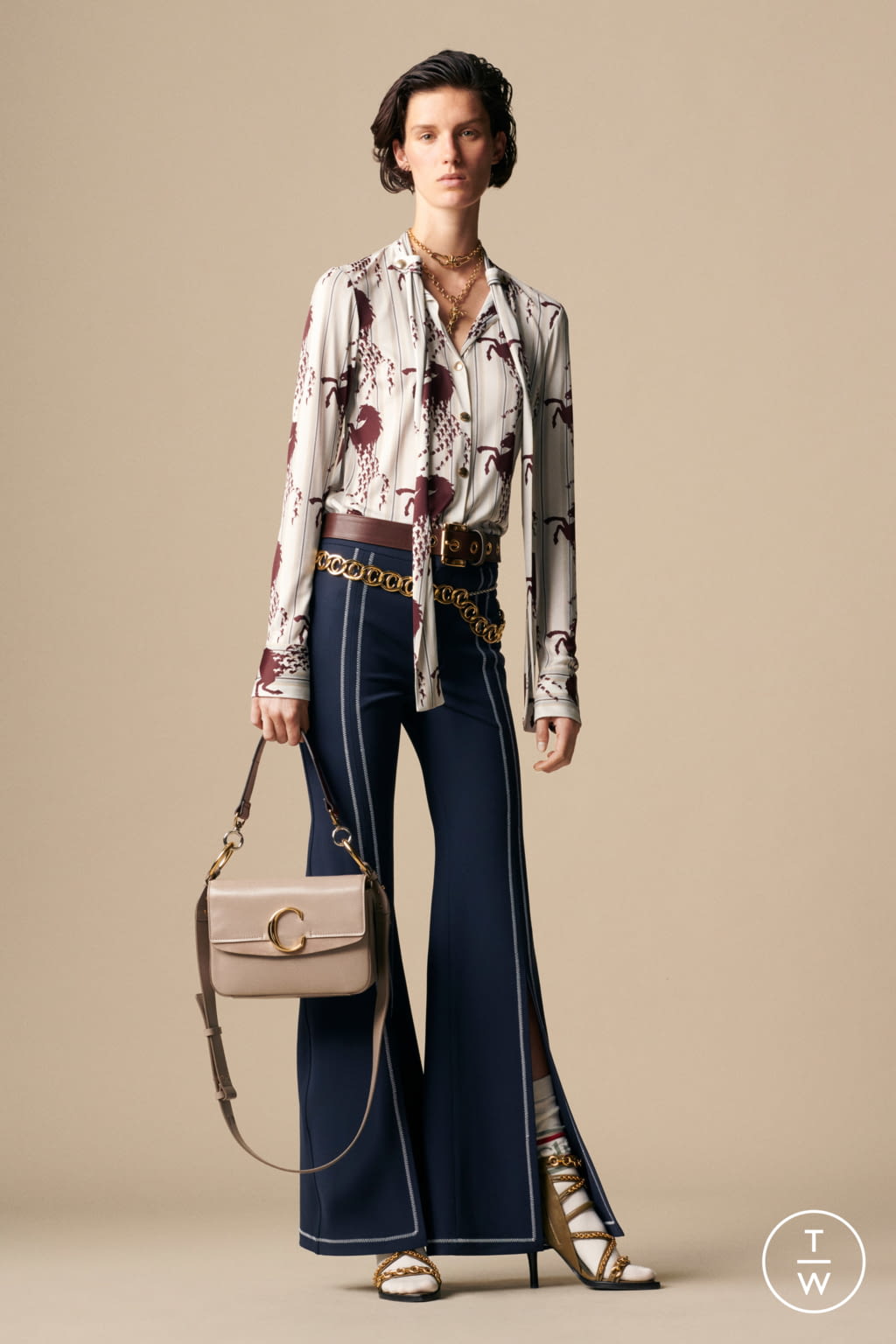 Fashion Week Paris Resort 2019 look 8 from the Chloé collection 女装