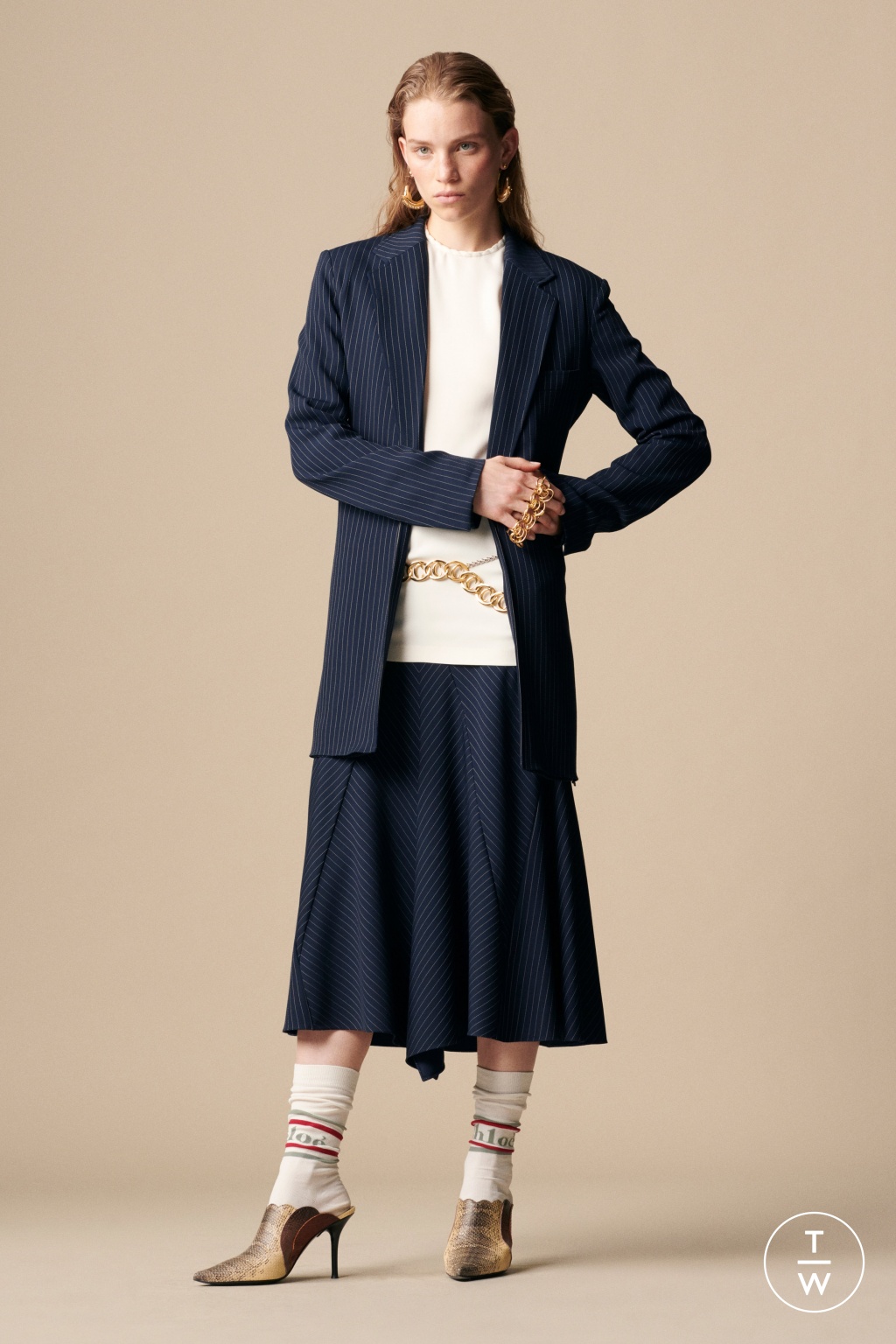 Fashion Week Paris Resort 2019 look 19 from the Chloé collection 女装