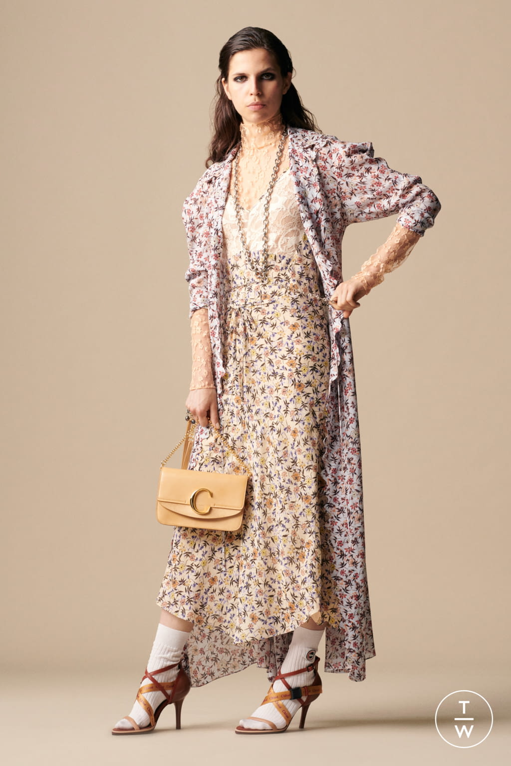 Fashion Week Paris Resort 2019 look 36 from the Chloé collection 女装