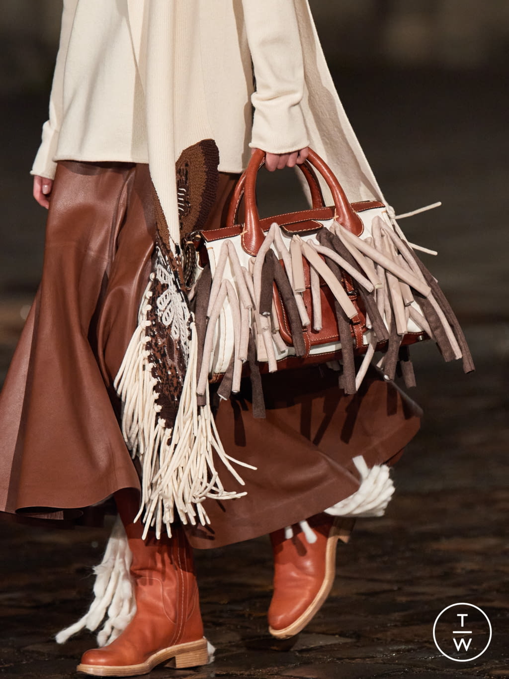 Fashion Week Paris Fall/Winter 2021 look 12 from the Chloé collection womenswear accessories