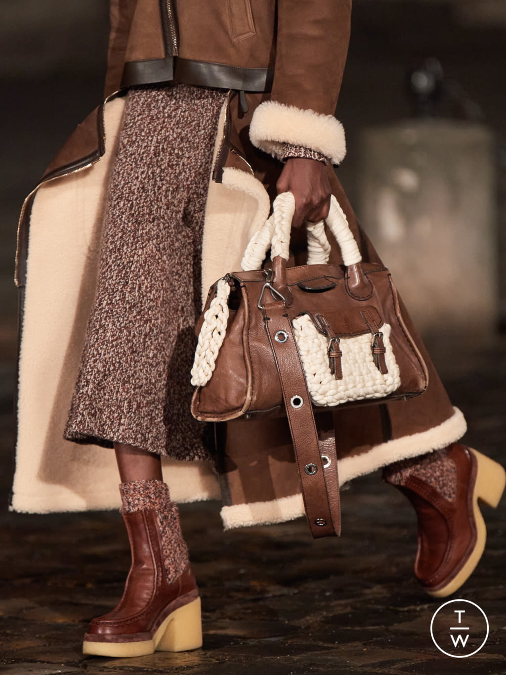 Fashion Week Paris Fall/Winter 2021 look 16 from the Chloé collection womenswear accessories