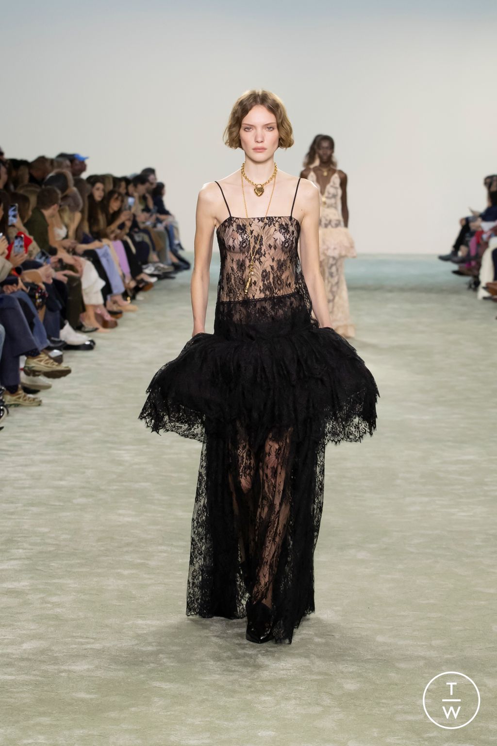 Fashion Week Paris Fall/Winter 2025 look 38 from the Chloé collection womenswear