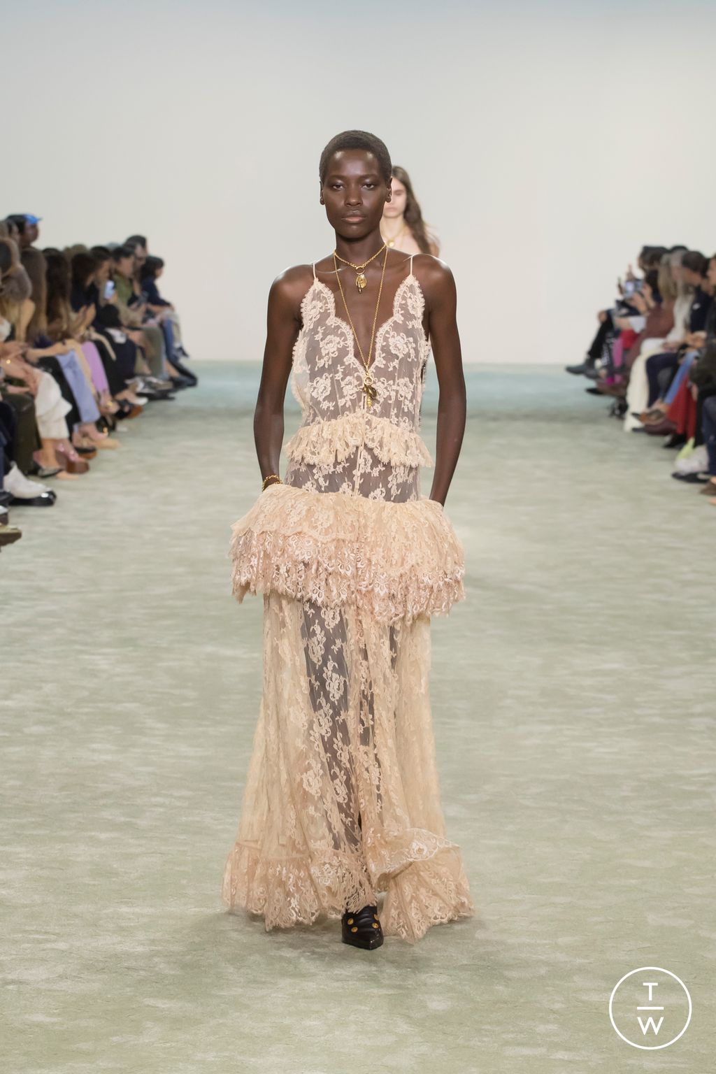 Fashion Week Paris Fall/Winter 2025 look 39 from the Chloé collection womenswear