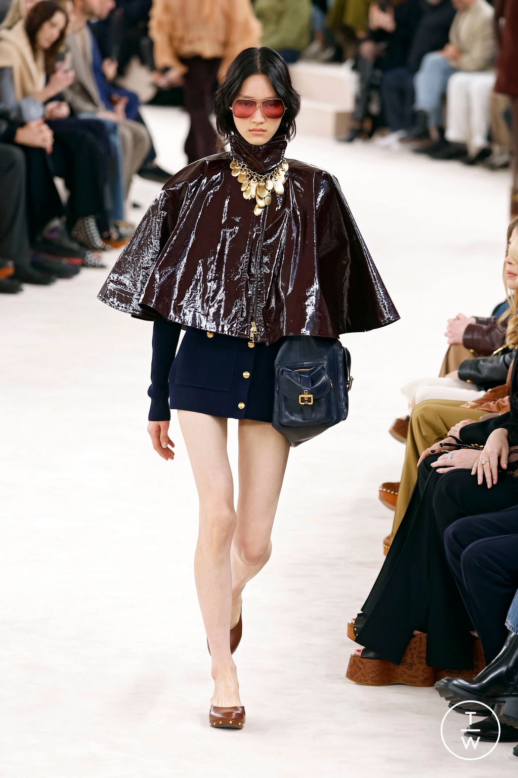 Fashion Week Paris Fall/Winter 2024 look 17 from the Chloé collection 女装