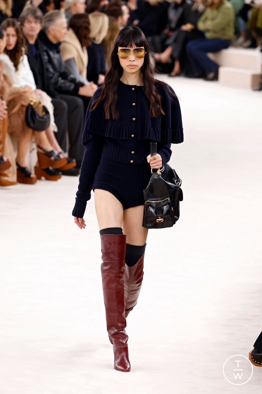 Fashion Week Paris Fall/Winter 2024 look 21 from the Chloé collection womenswear