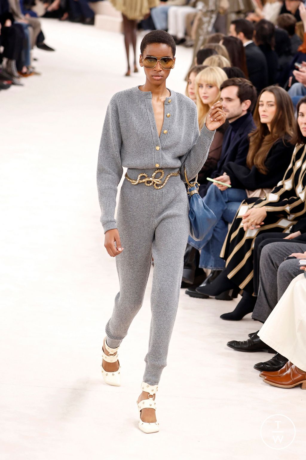 Fashion Week Paris Fall/Winter 2024 look 34 de la collection Chloé womenswear
