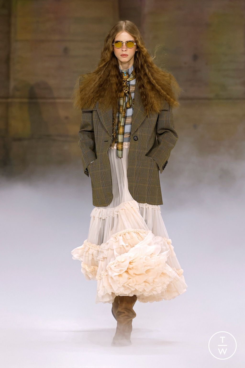 Fashion Week Paris Fall/Winter 2026 look 4 from the Chloé collection womenswear