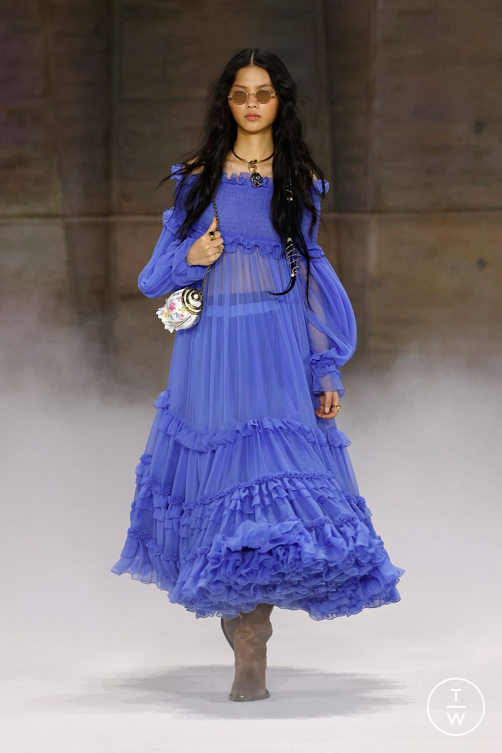 Fashion Week Paris Fall/Winter 2026 look 14 from the Chloé collection 女装