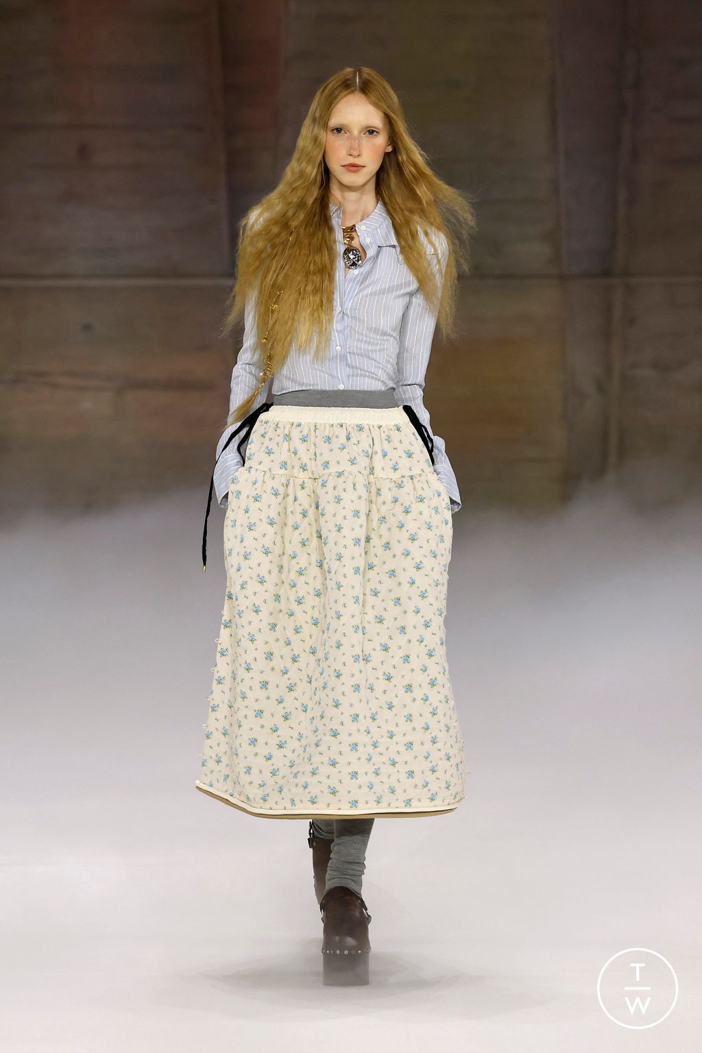 Fashion Week Paris Fall/Winter 2026 look 18 from the Chloé collection 女装