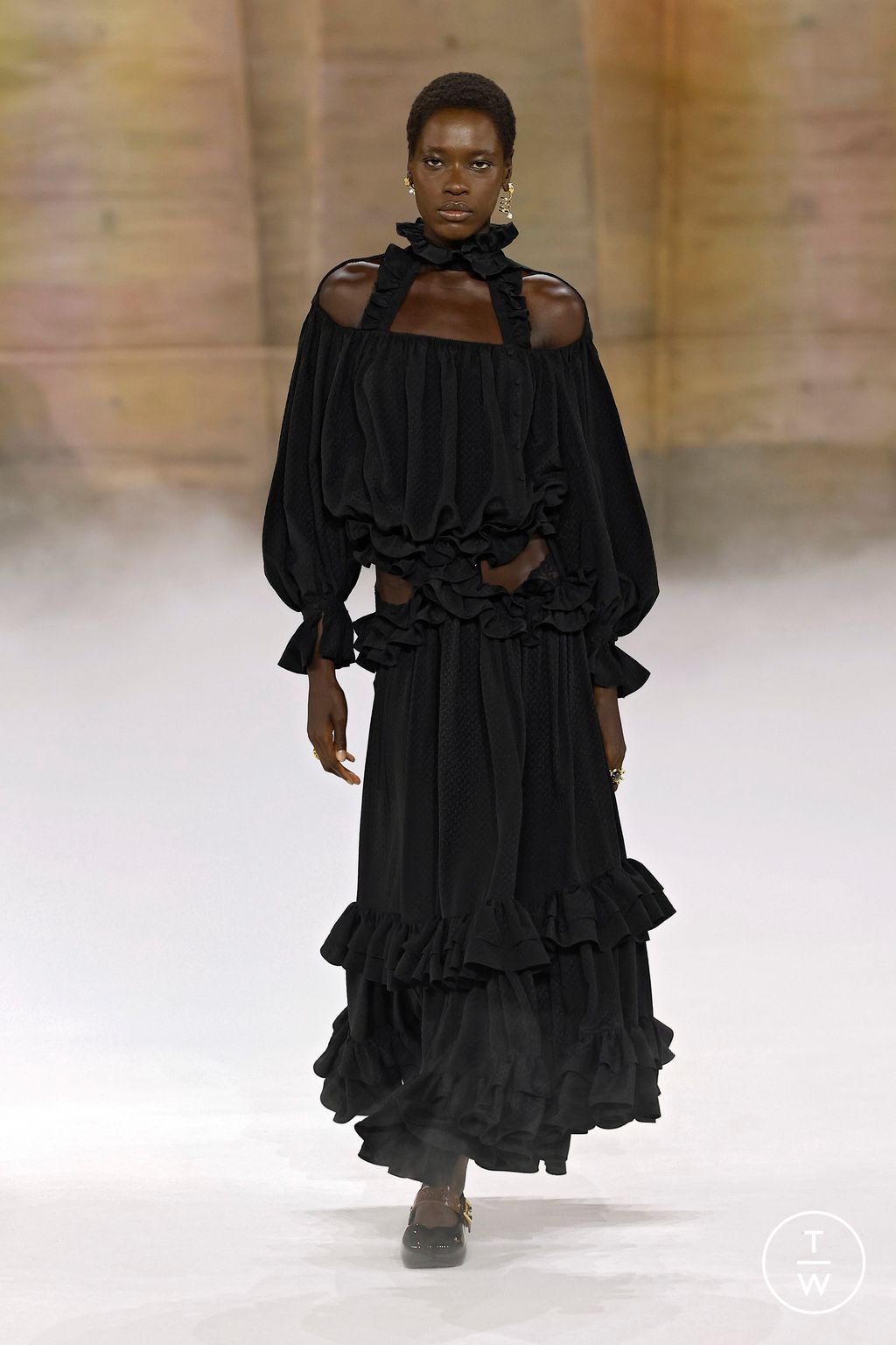 Fashion Week Paris Fall/Winter 2026 look 50 from the Chloé collection womenswear