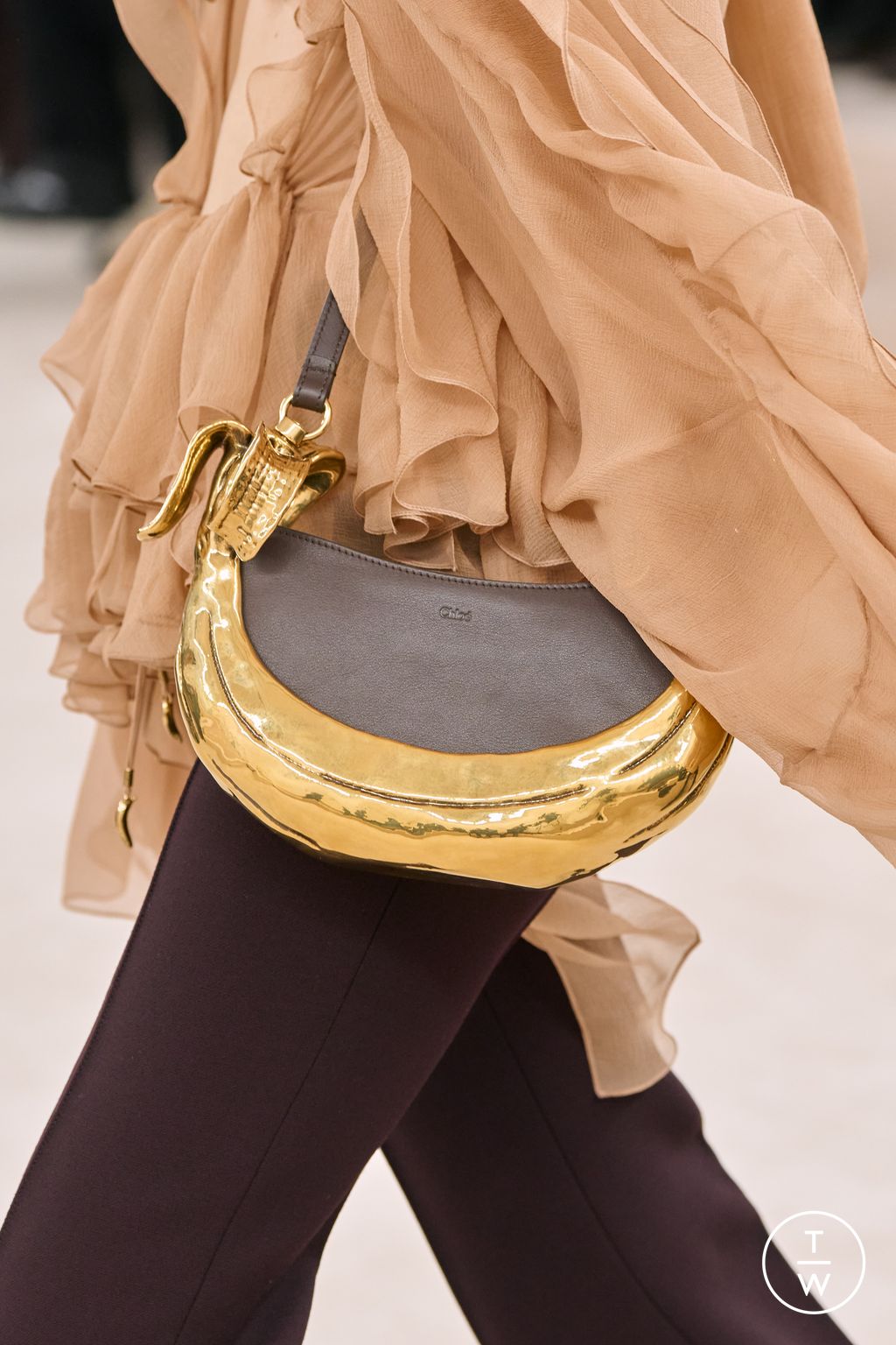 Fashion Week Paris Fall/Winter 2024 look 2 from the Chloé collection womenswear accessories