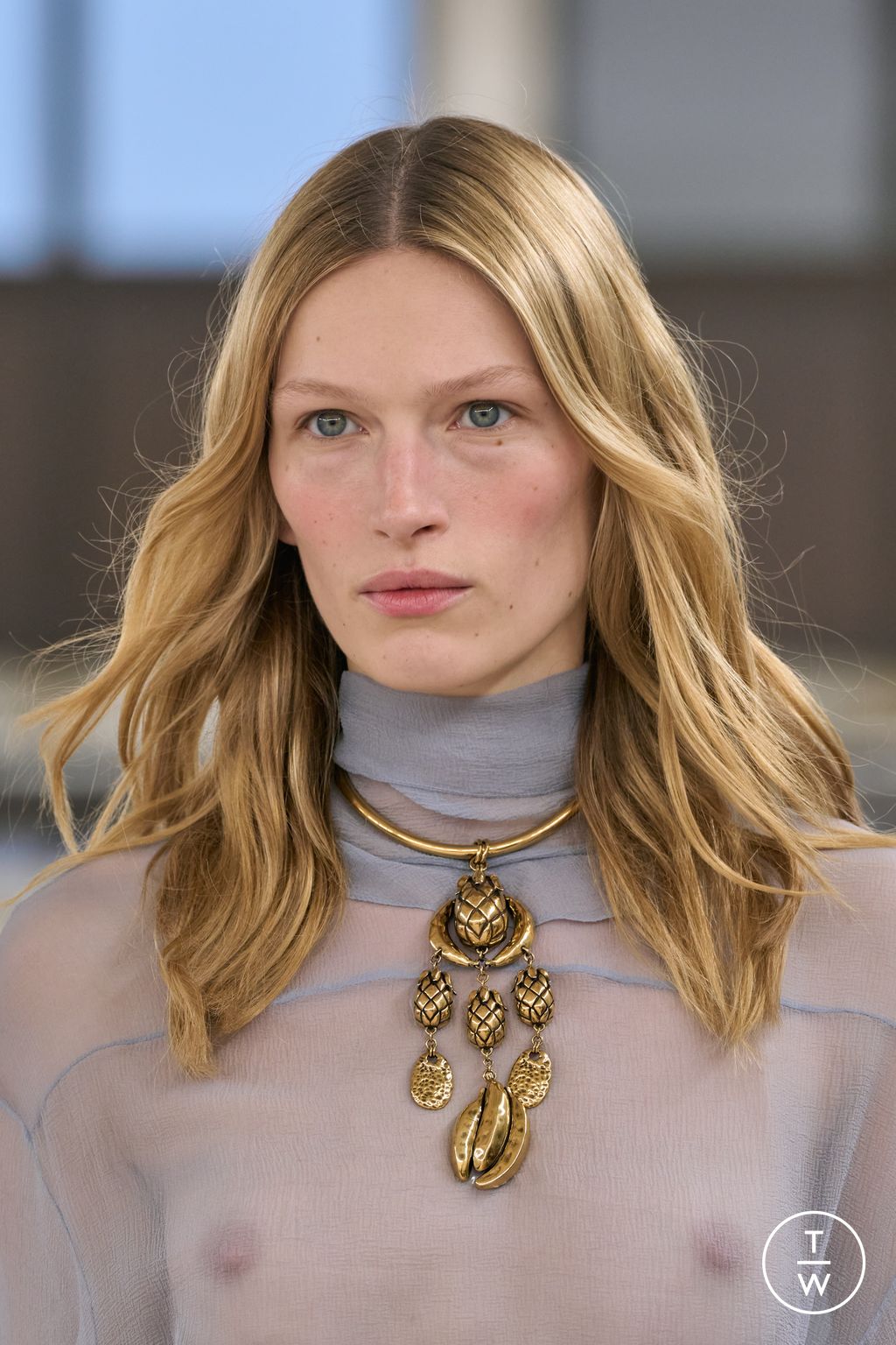 Fashion Week Paris Fall/Winter 2024 look 50 from the Chloé collection womenswear accessories