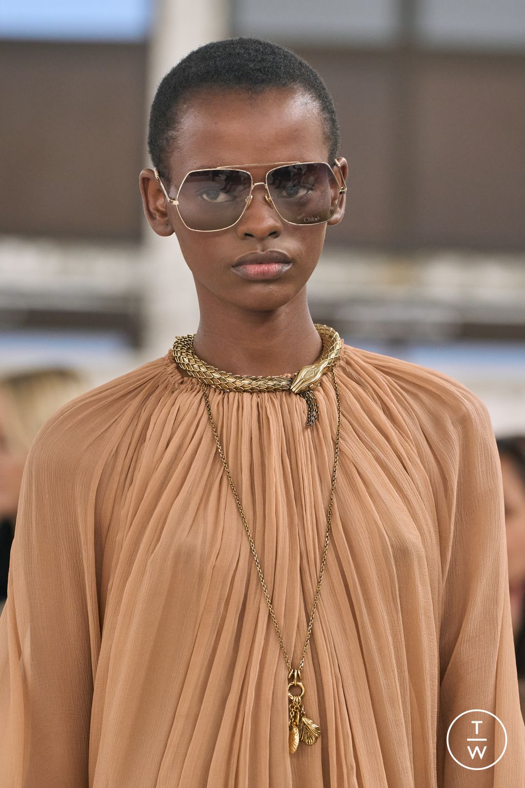 Fashion Week Paris Fall/Winter 2024 look 54 from the Chloé collection womenswear accessories