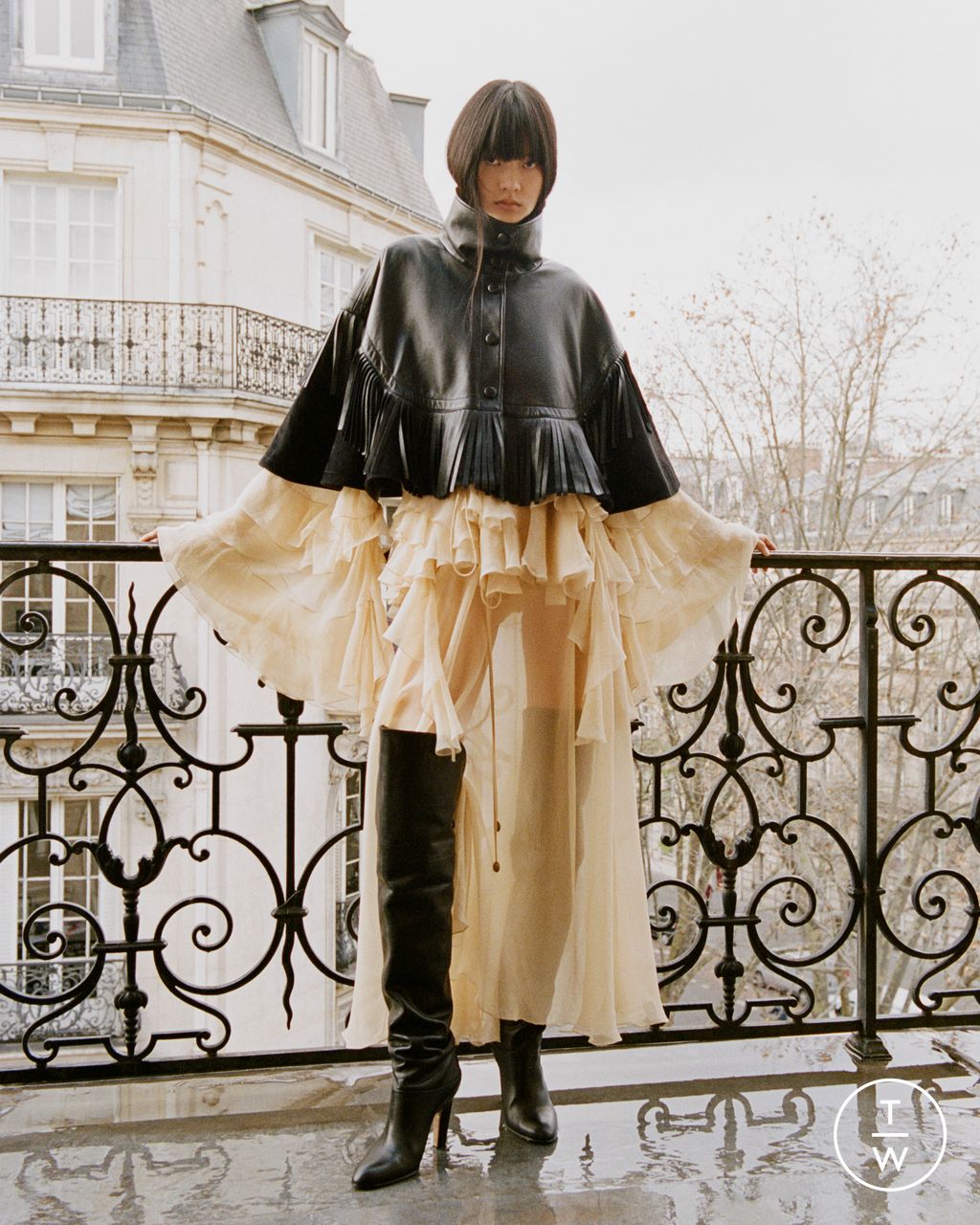 Fashion Week Paris Pre-Fall 2024 look 16 from the Chloé collection 女装