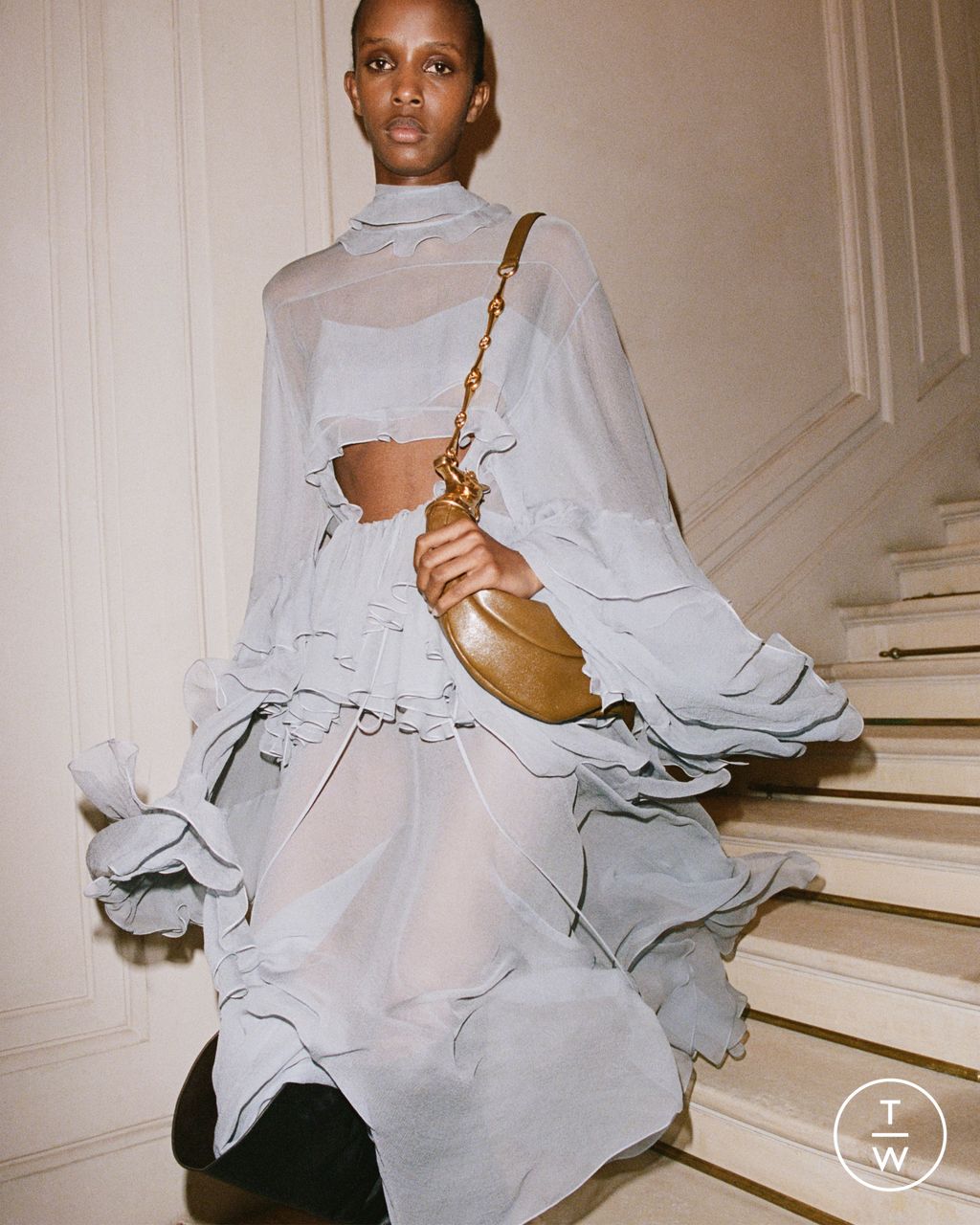 Fashion Week Paris Pre-Fall 2024 look 29 from the Chloé collection womenswear