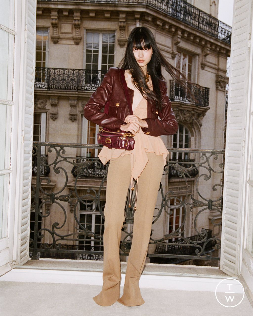 Fashion Week Paris Pre-Fall 2024 look 8 from the Chloé collection 女装