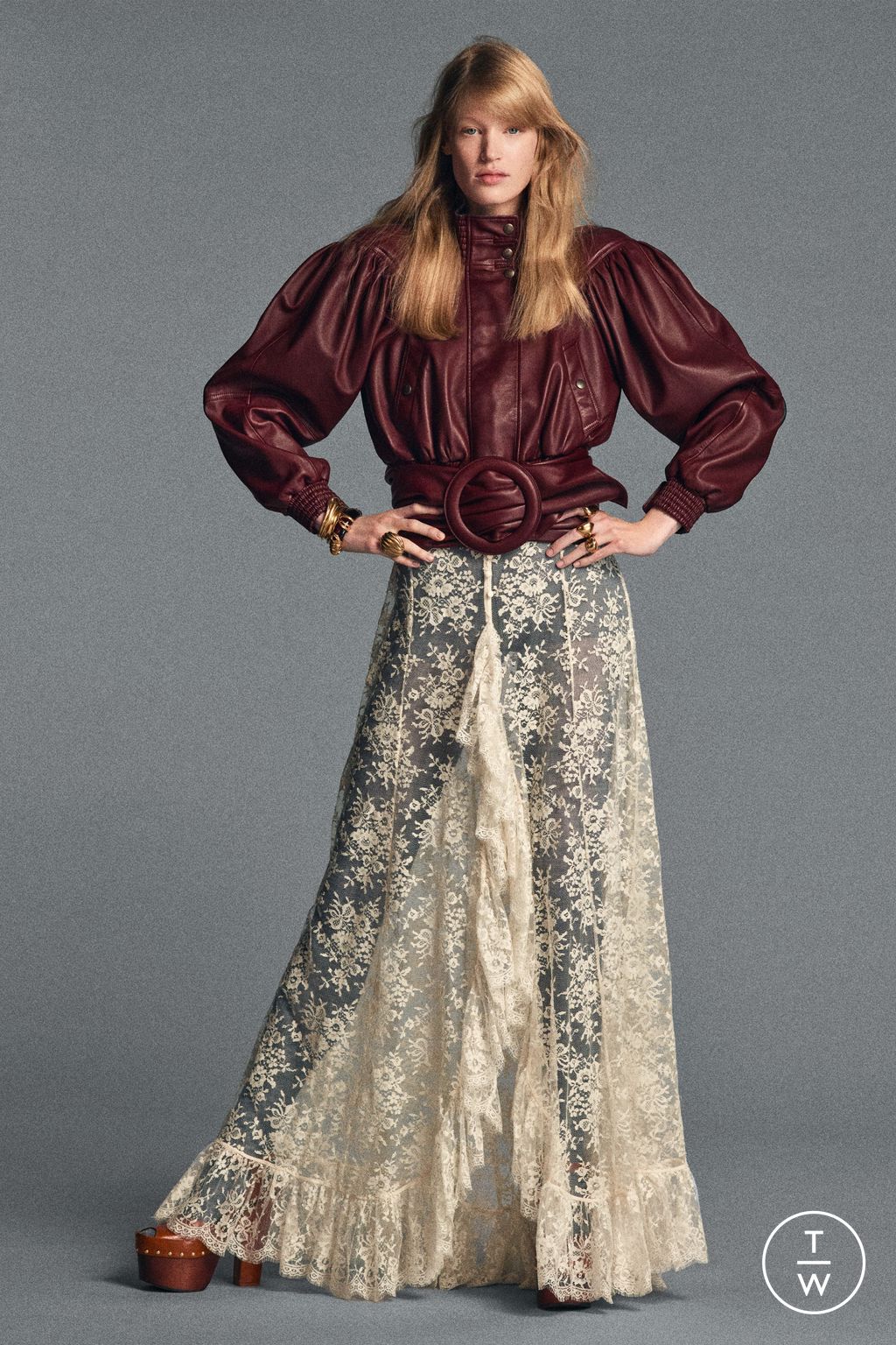 Fashion Week Paris Pre-Fall 2026 look 4 from the Chloé collection 女装