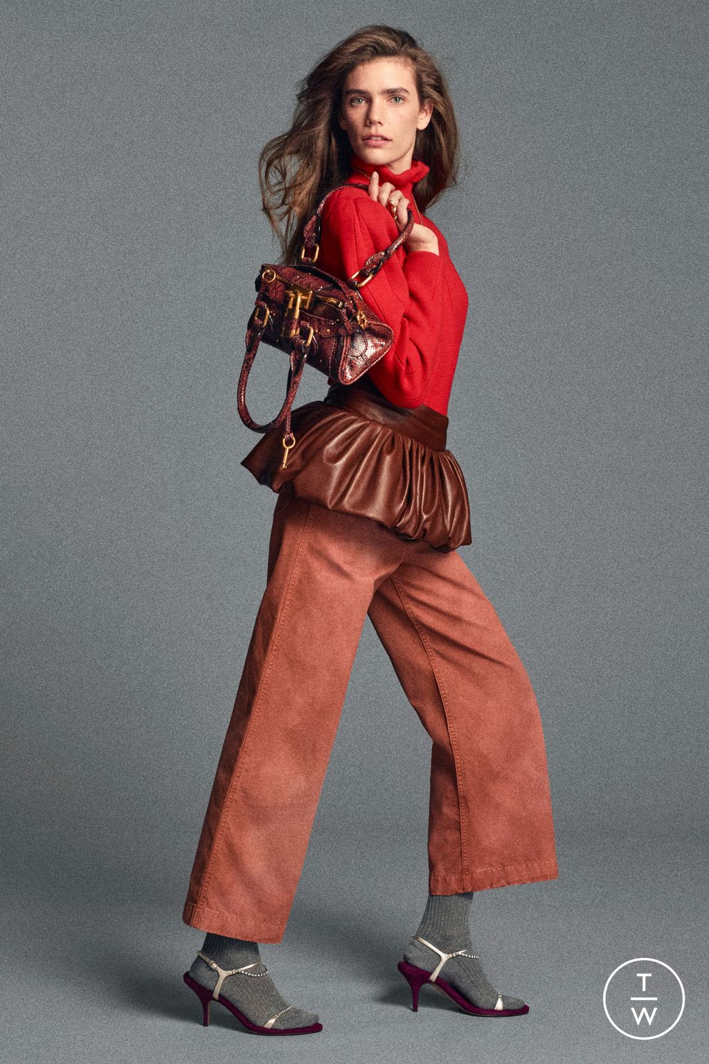Fashion Week Paris Pre-Fall 2026 look 24 from the Chloé collection womenswear