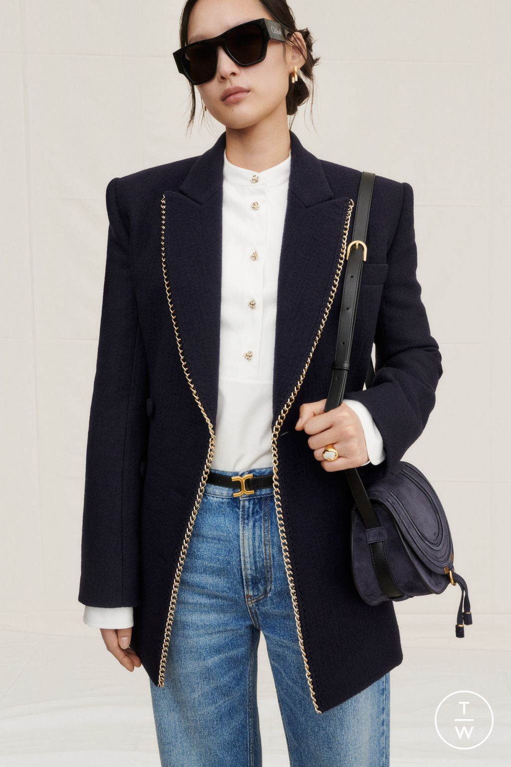 Fashion Week Paris Resort 2024 look 6 from the Chloé collection 女装