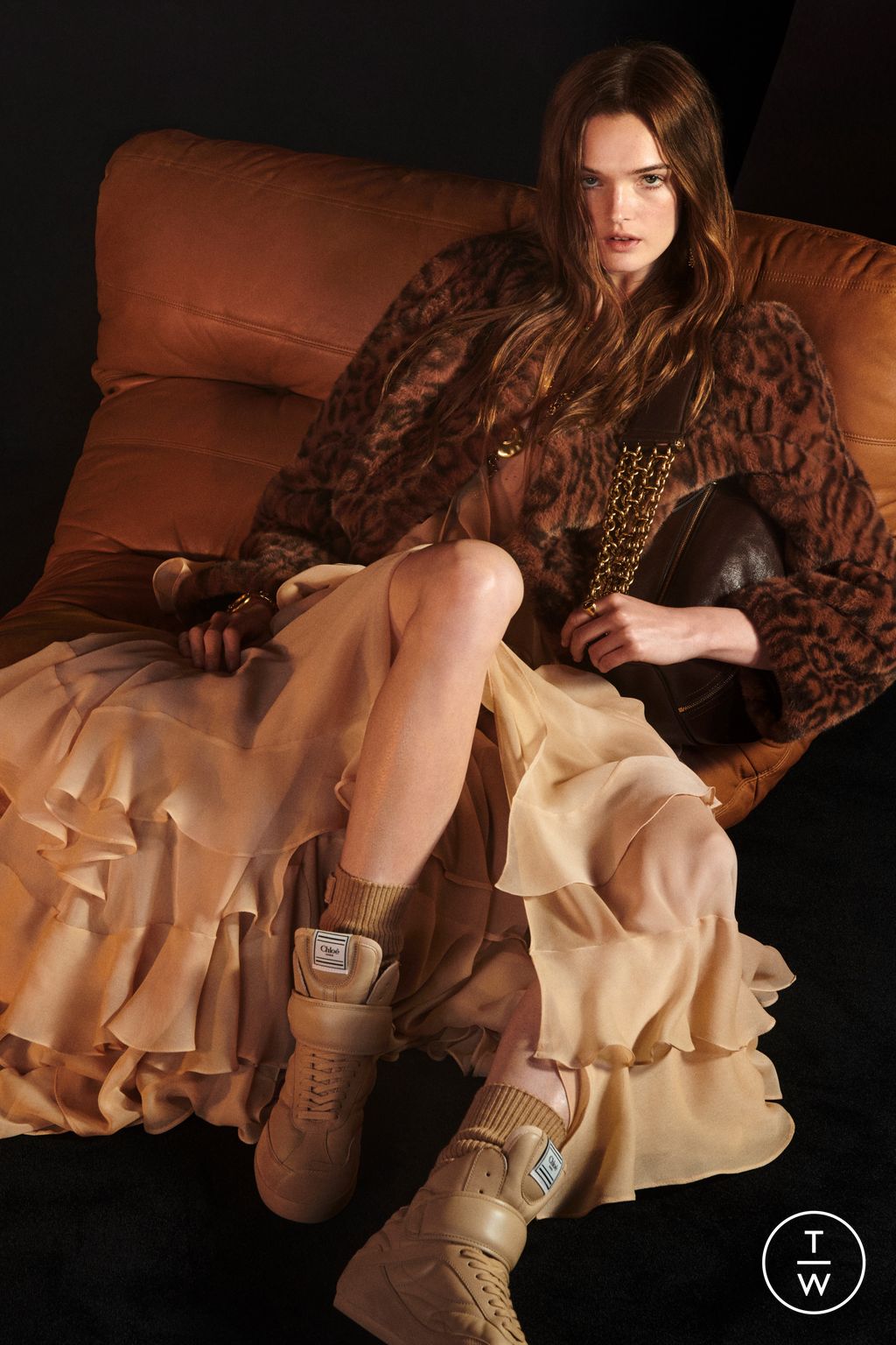 Fashion Week Paris Resort 2025 look 14 from the Chloé collection womenswear