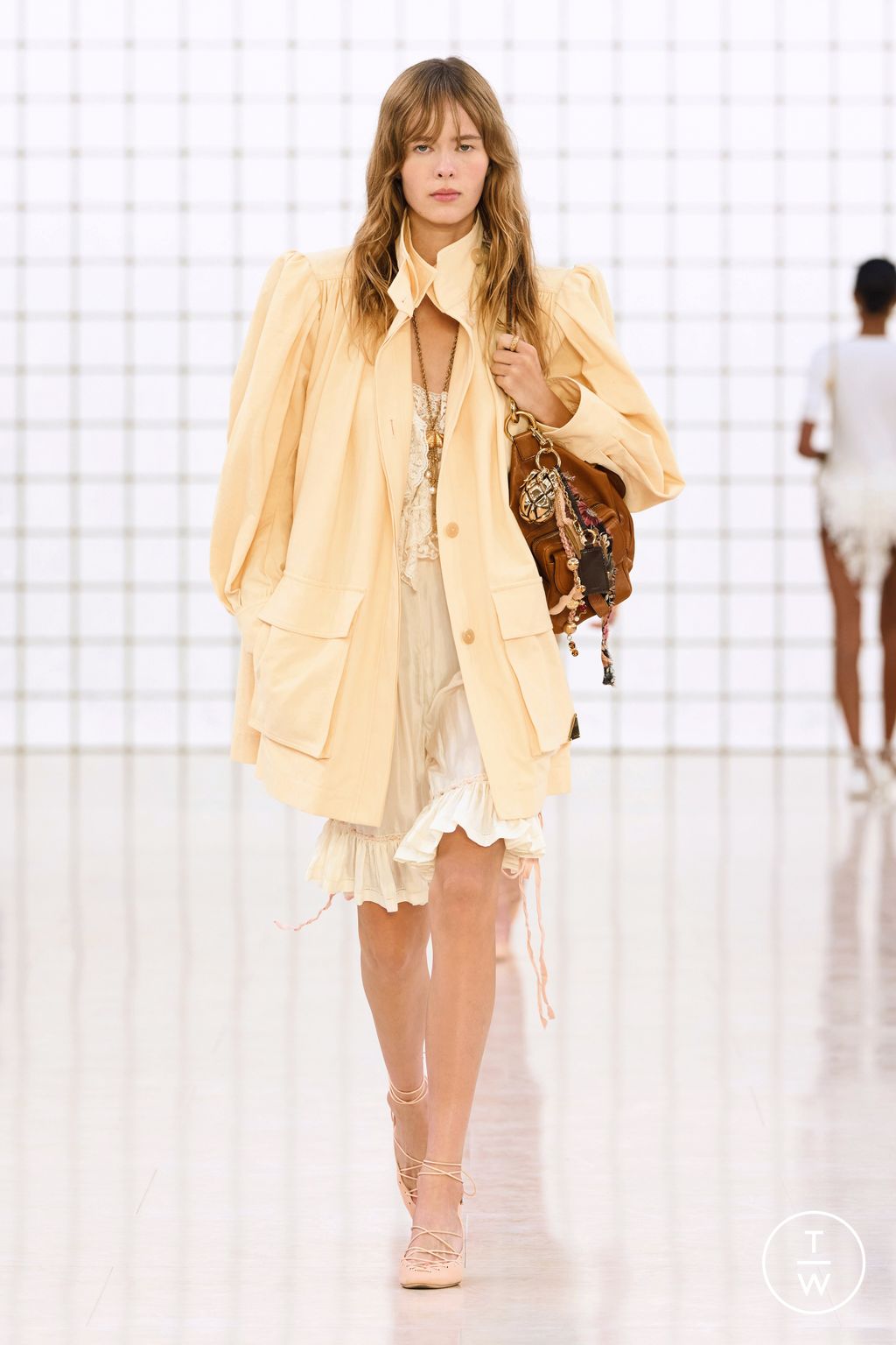 Fashion Week Paris Spring/Summer 2025 look 15 from the Chloé collection womenswear