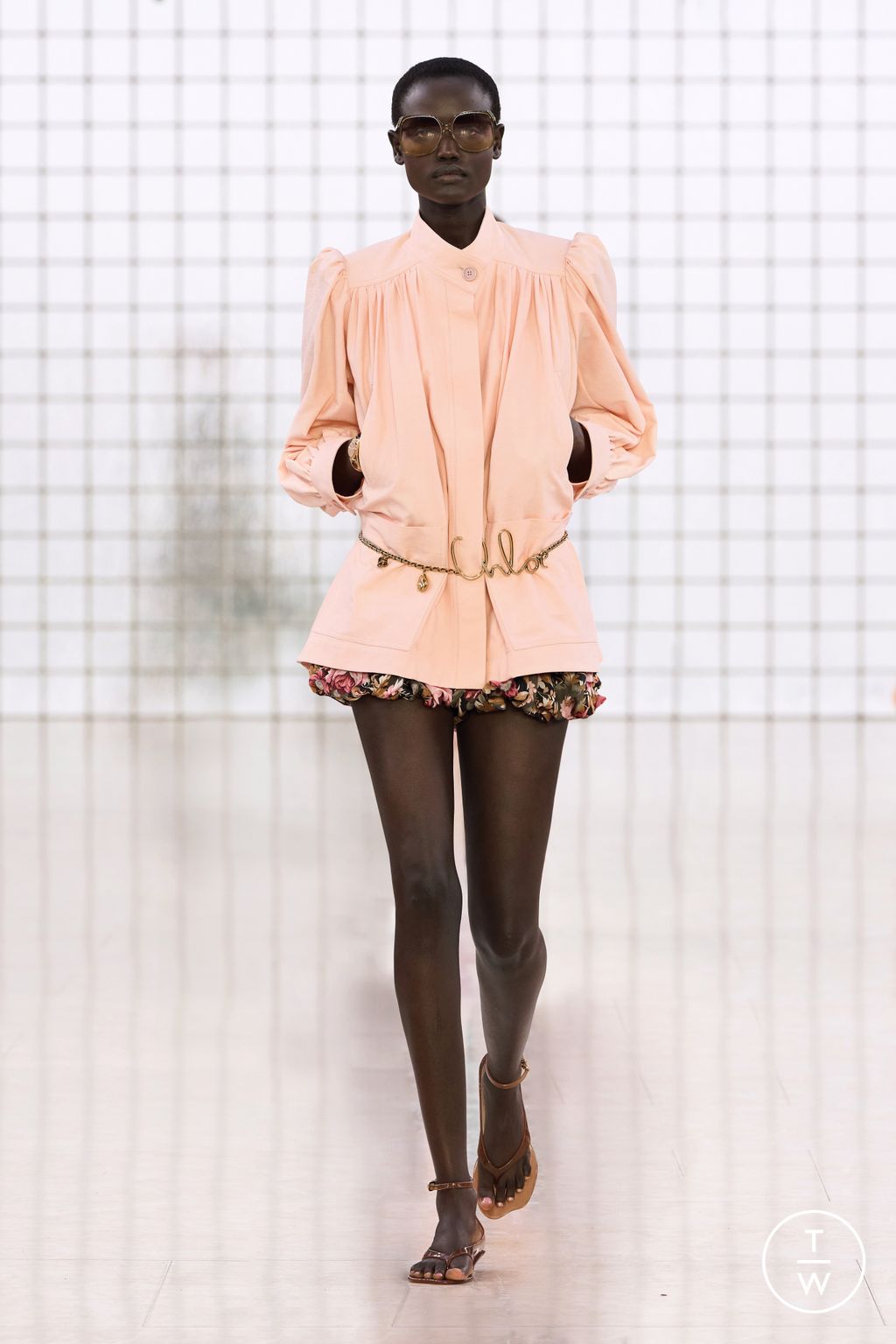 Fashion Week Paris Spring/Summer 2025 look 51 from the Chloé collection womenswear