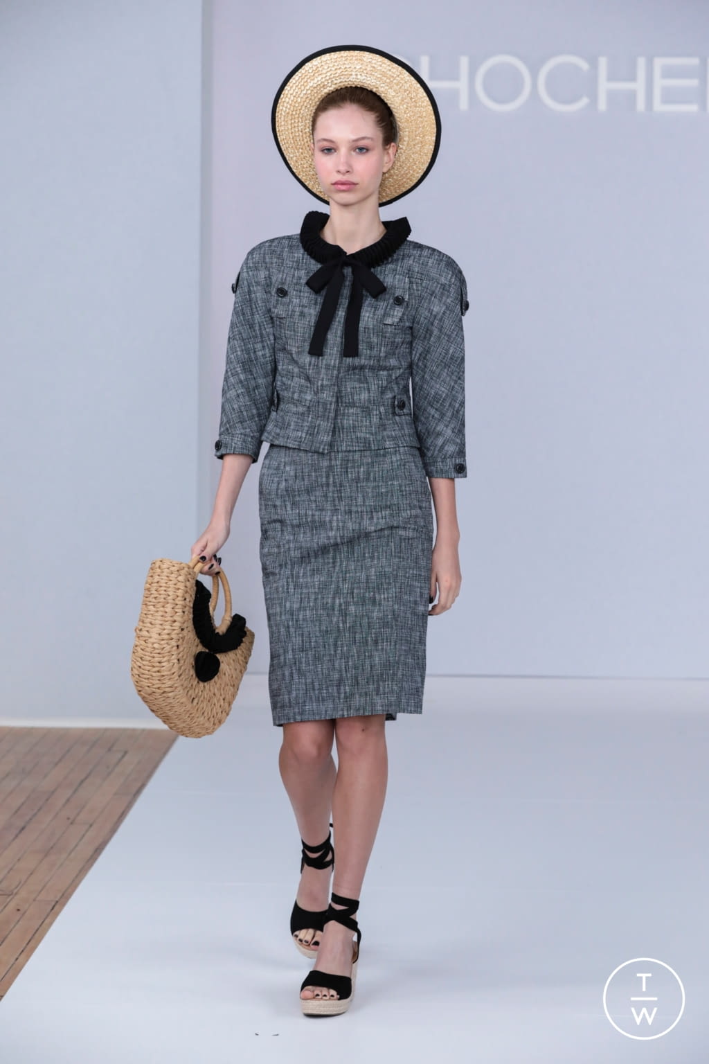 Fashion Week New York Spring/Summer 2021 look 12 de la collection Chocheng womenswear