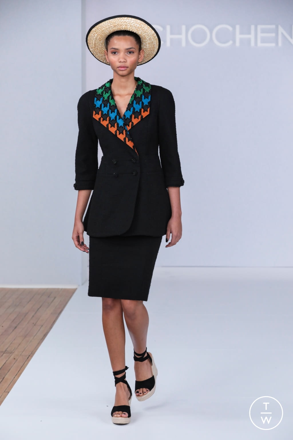 Fashion Week New York Spring/Summer 2021 look 18 from the Chocheng collection womenswear