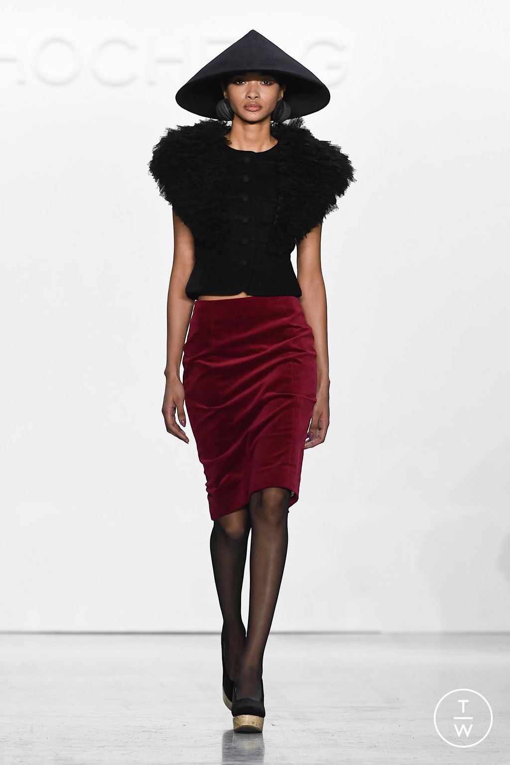 Fashion Week New York Fall/Winter 2023 look 3 de la collection Chocheng womenswear