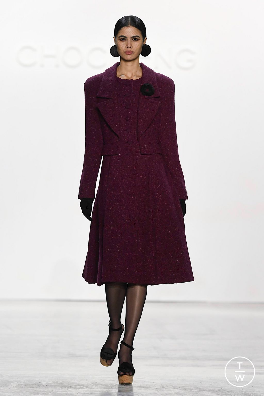 Fashion Week New York Fall/Winter 2023 look 19 from the Chocheng collection 女装