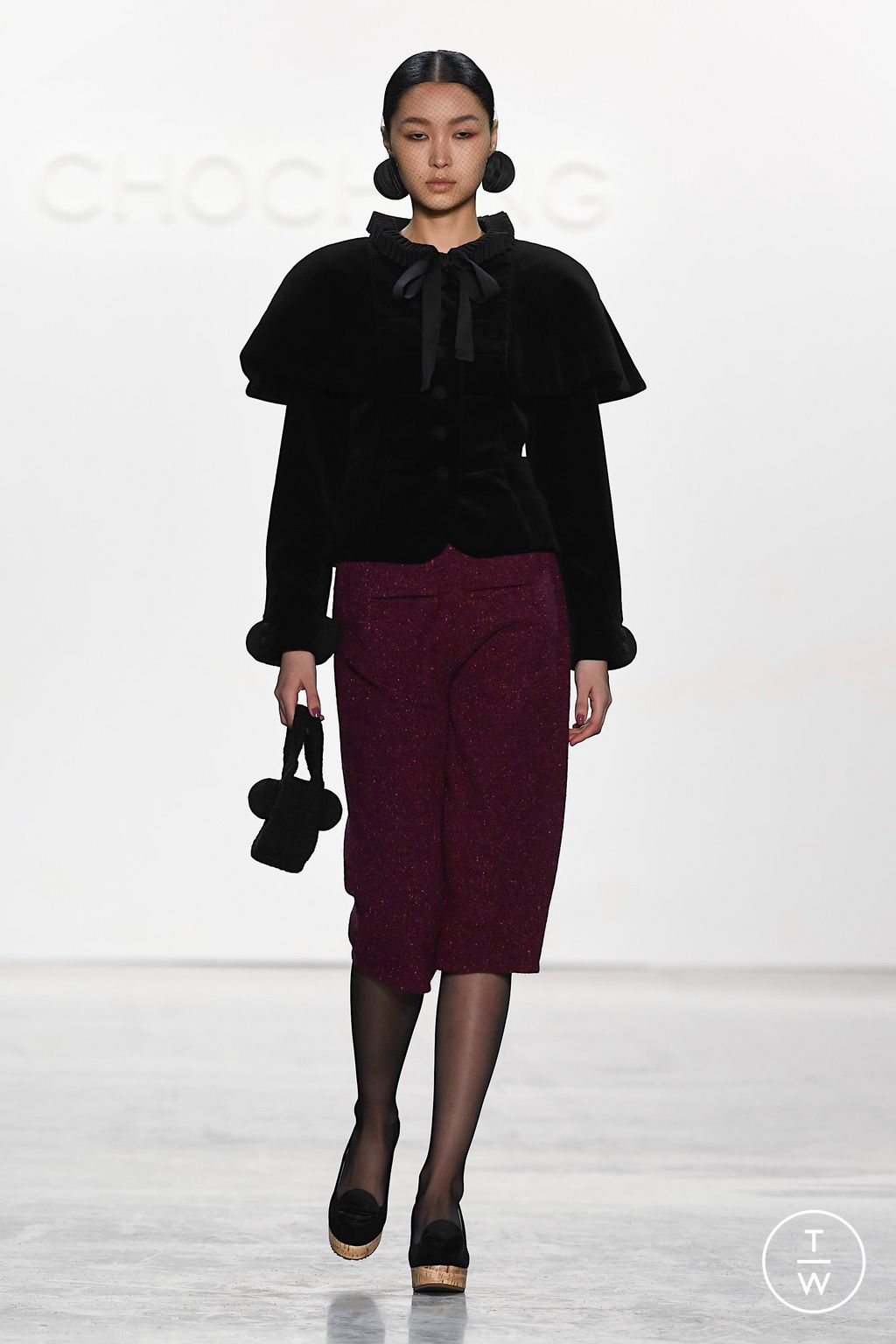 Fashion Week New York Fall/Winter 2023 look 20 de la collection Chocheng womenswear